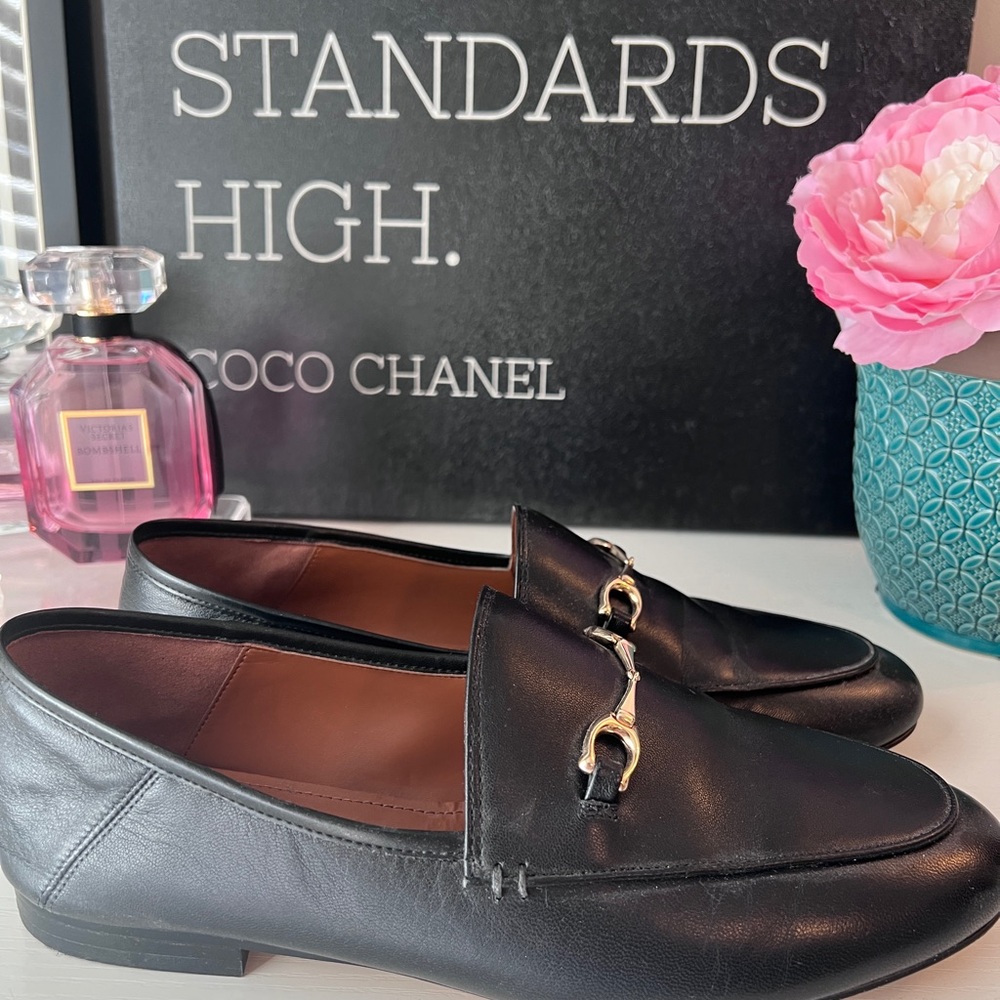 Coach Black Leather Loafers